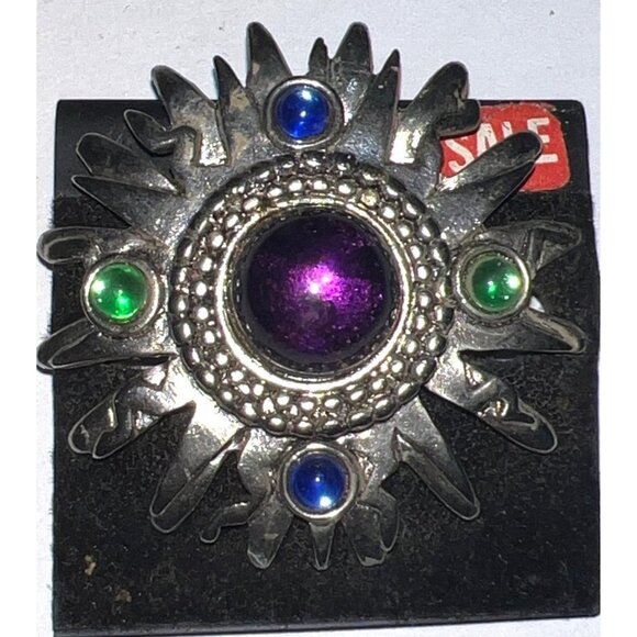 AXCESS Silver Multi Jewel Pin - Picture 3 of 8